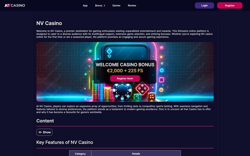 Recension av NV Casino